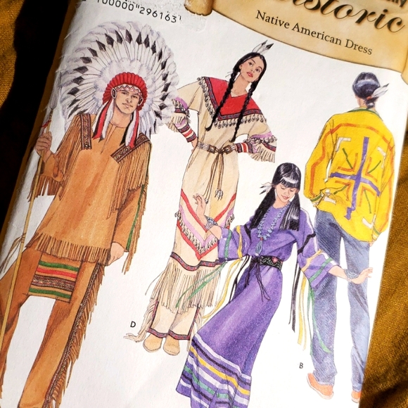 Simplicity 5446 Historic Native American Dress Sewing Pattern Uncut Schewe XS-XL - Picture 5 of 7